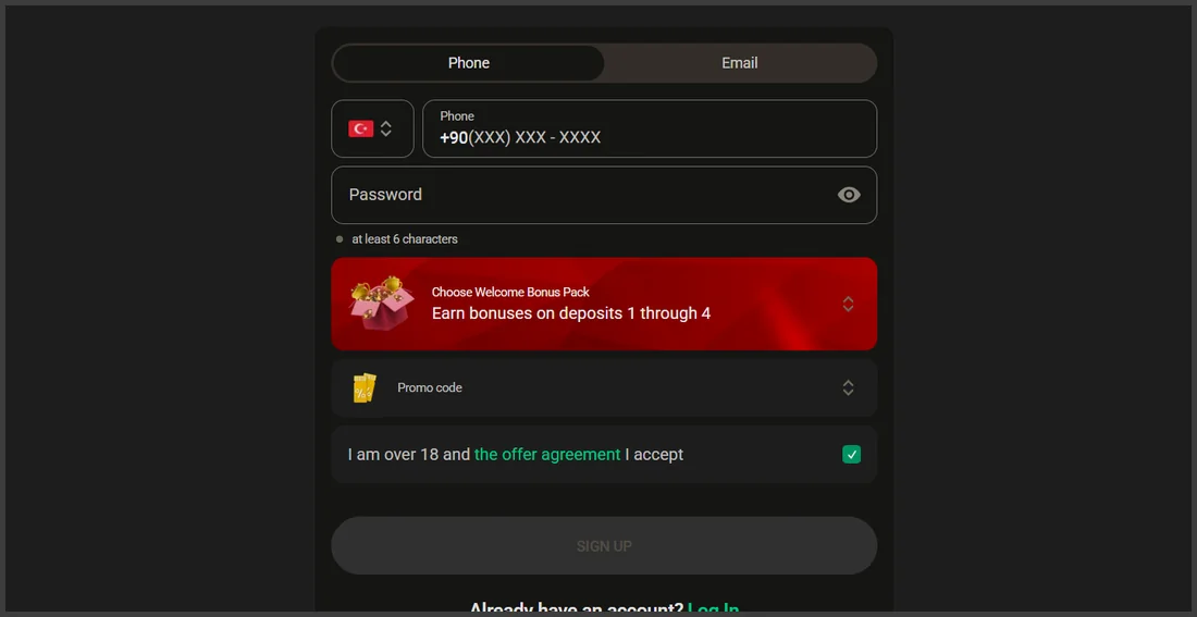 1King Bet kayıt formu: telefon veya e-posta, hoş geldin paketi seçimi ve promosyon kodu – resmi arayüz 1King Bet kayıt formu: telefon veya e-posta, hoş geldin paketi seçimi ve promosyon kodu – resmi arayüz