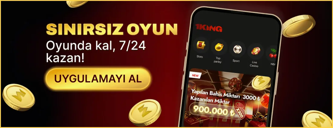 1King Bet mobil uygulama: 7/24 kesintisiz oyun – resmi arayüz