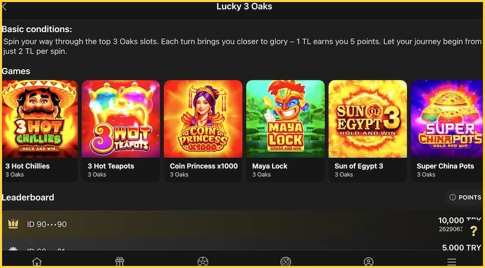 1King Bet slot turnuvası ve liderlik tablosu – resmi arayüz